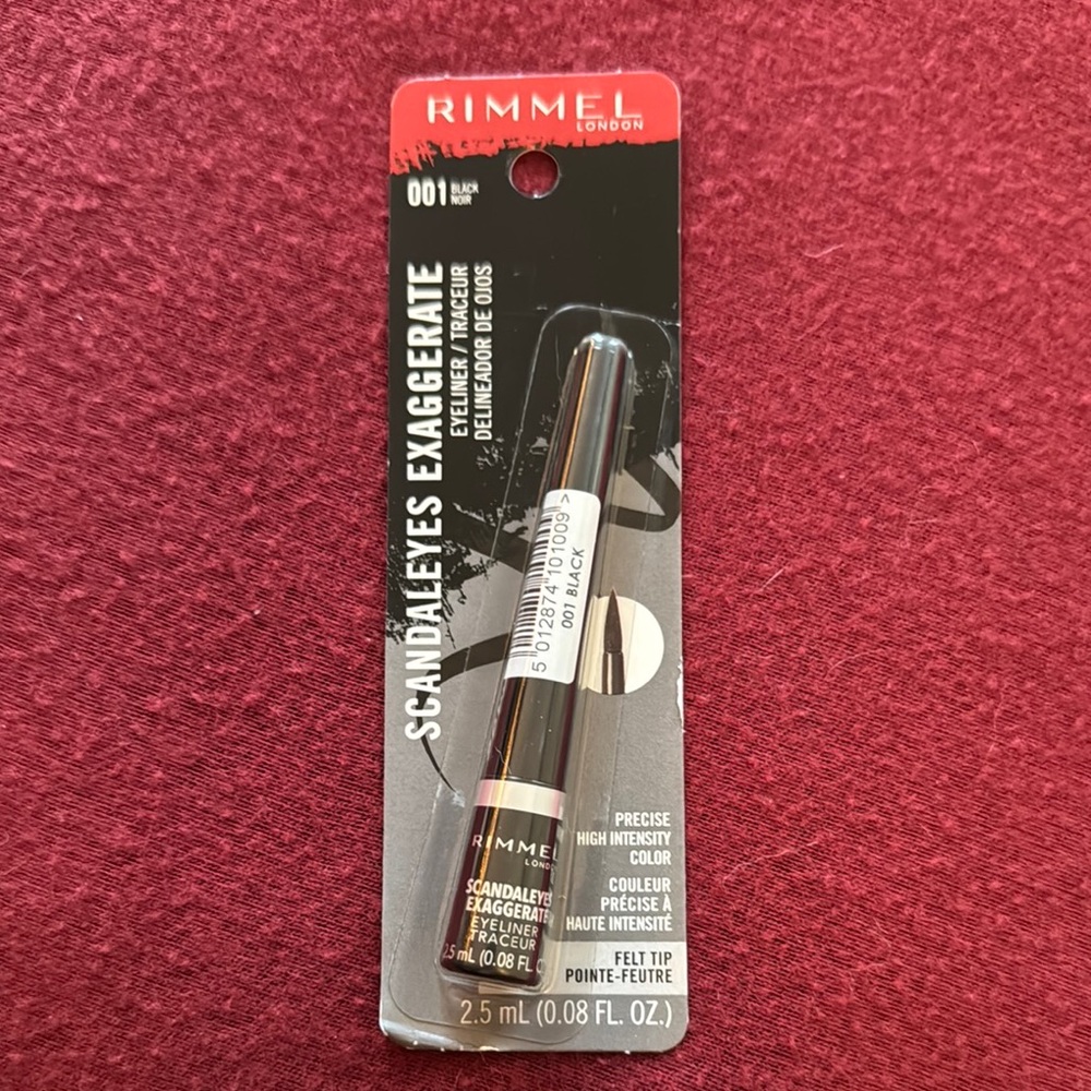 Brand New Rimmel London Scandaleyes Exaggerate Eyeliner - Black